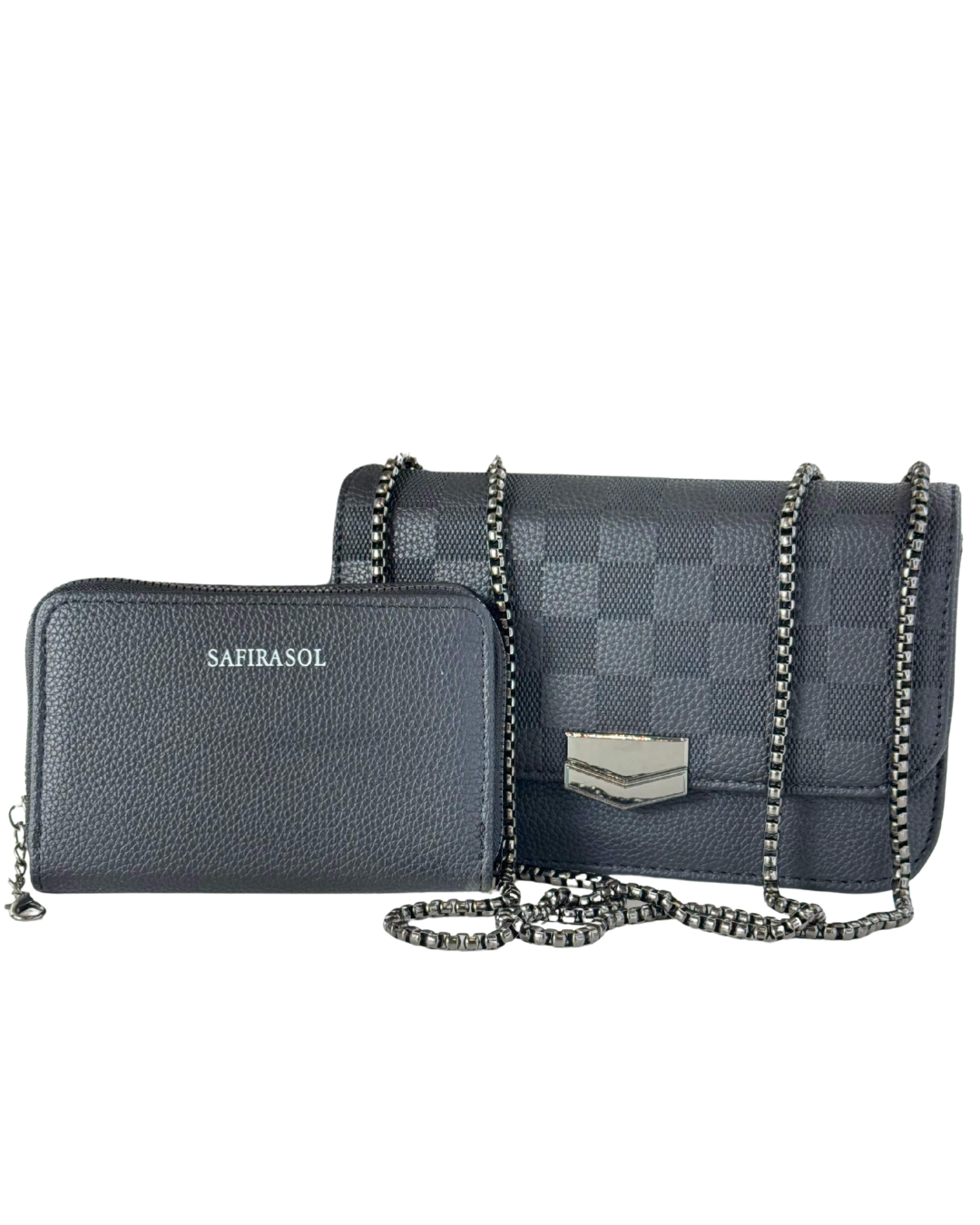 Kit Bolsa + Carteira Safira